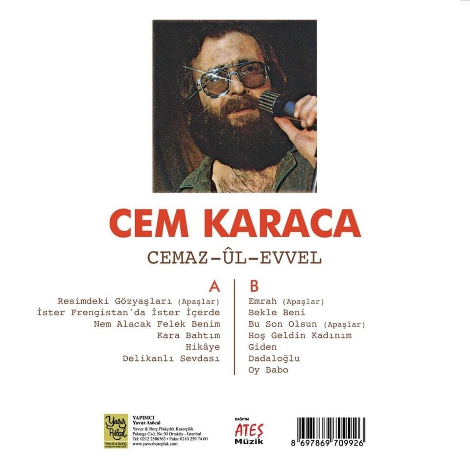 CEM KARACA - CEMAZ-ÜL- EVVEL (1994) - LP 2026 BASIM SIFIR PLAK