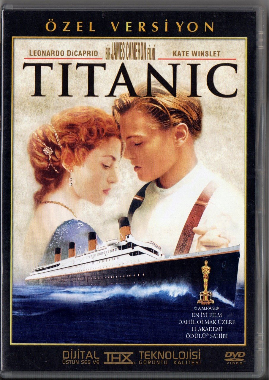 TITANIC - LEONARDO DiCAPRIO - KATE WINSLET - JAMES CAMERON - 2DVD 2.EL