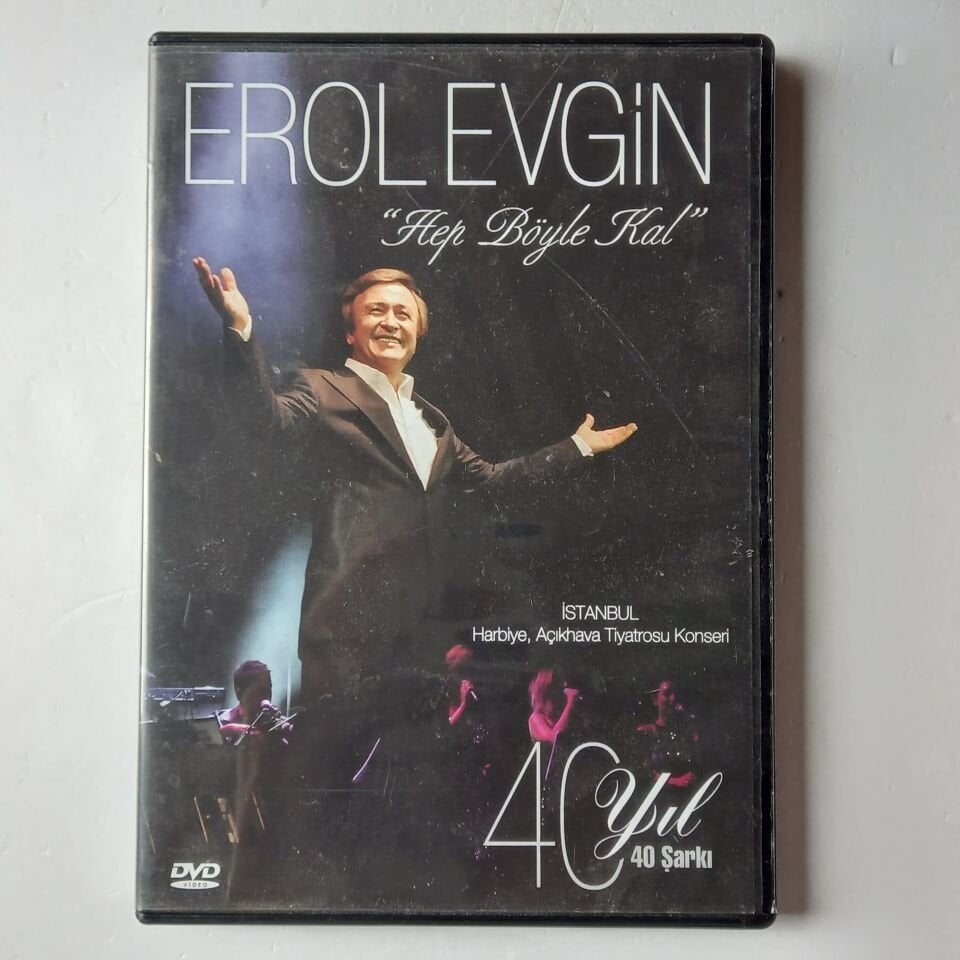 EROL EVGİN - HEP BÖYLE KAL / İSTANBUL HARBİYE AÇIKHAVA TİYATROSU KONSERİ - DVD 2.EL