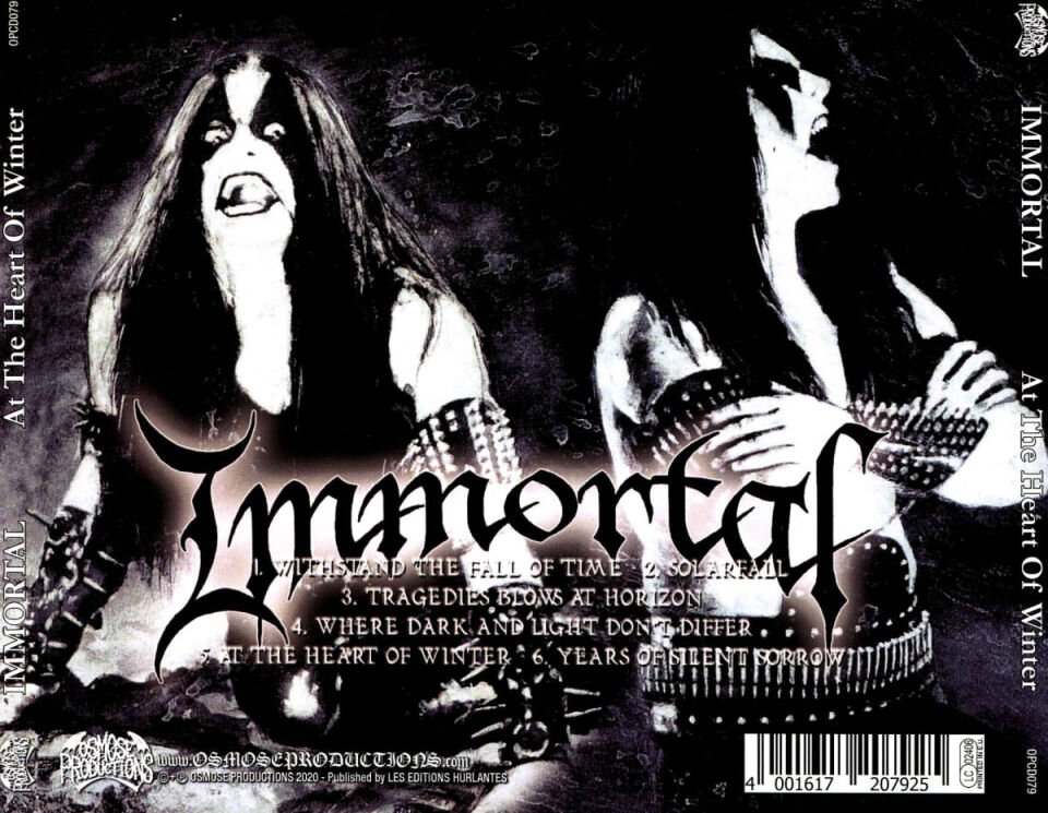 IMMORTAL – AT THE HEART OF WINTER (1999) - CD REISSUE JEWEL CASE AMBALAJINDA SIFIR