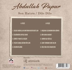 ABDULLAH PAPUR - SON HATIRA / DİLO DİLO (1991) - LP SIFIR