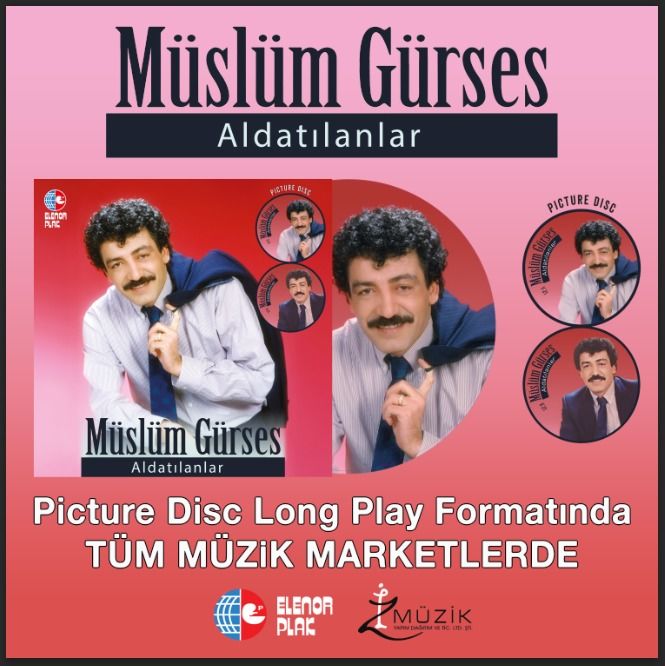 MÜSLÜM GÜRSES - ALDATILANLAR (1988) - LP 2025 BASIM RESİM BASKILI PICTURE DISC SIFIR PLAK