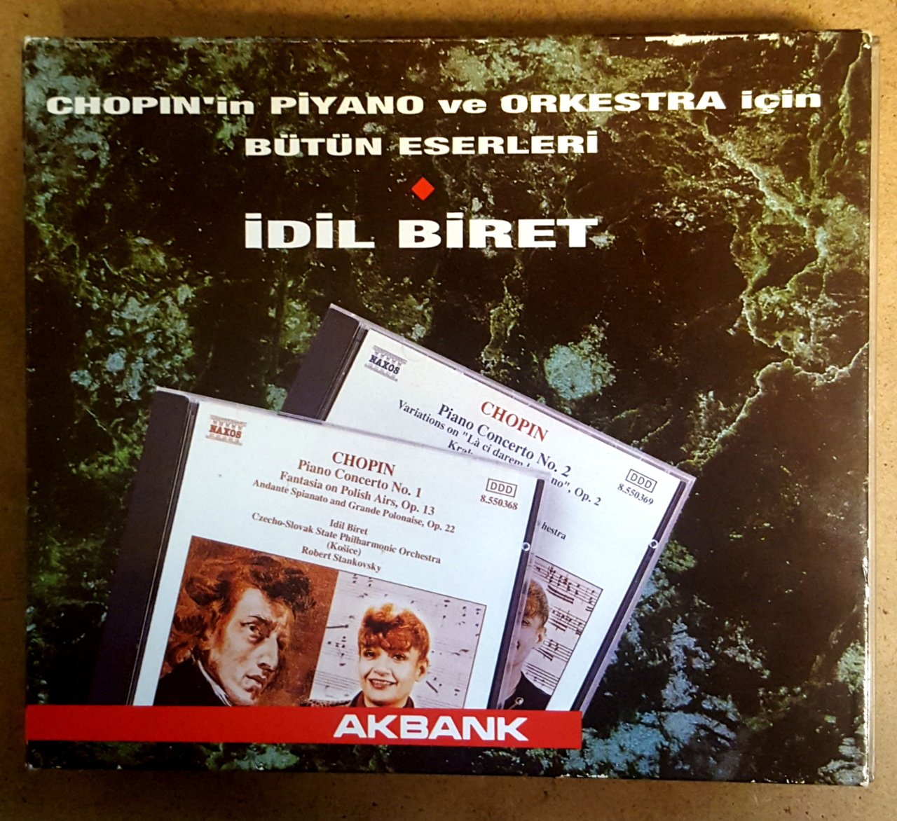 İDİL BİRET - CHOPIN PIANO CONCERTO NO1 & NO2 - 2CD AKBANK NAXOS 2.EL