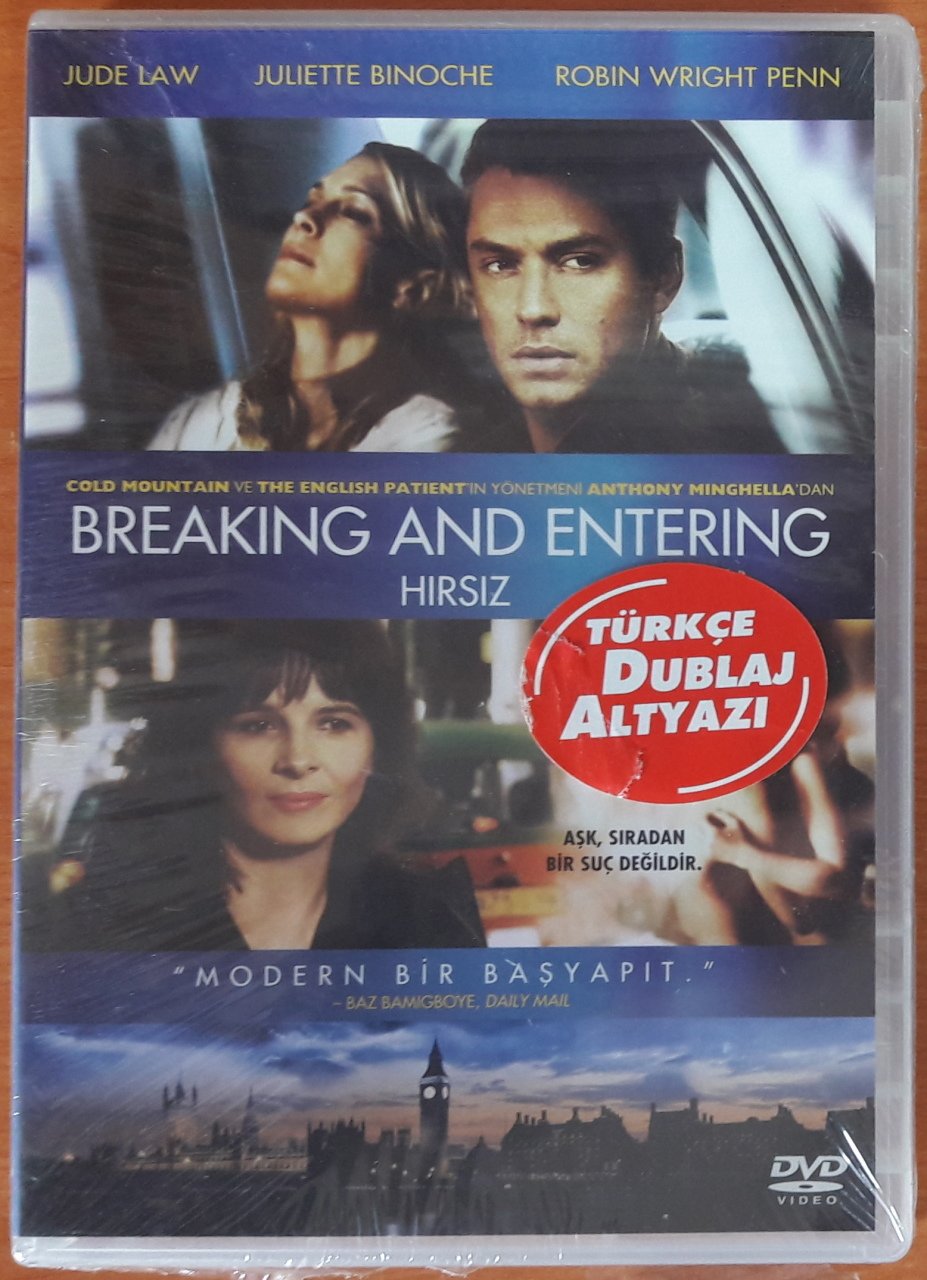 HIRSIZ - BREAKING AND ENTERING - JUDE LAW - JULIETTE BINOCHE - ROBIN WRIGHT PENN - DVD SIFIR