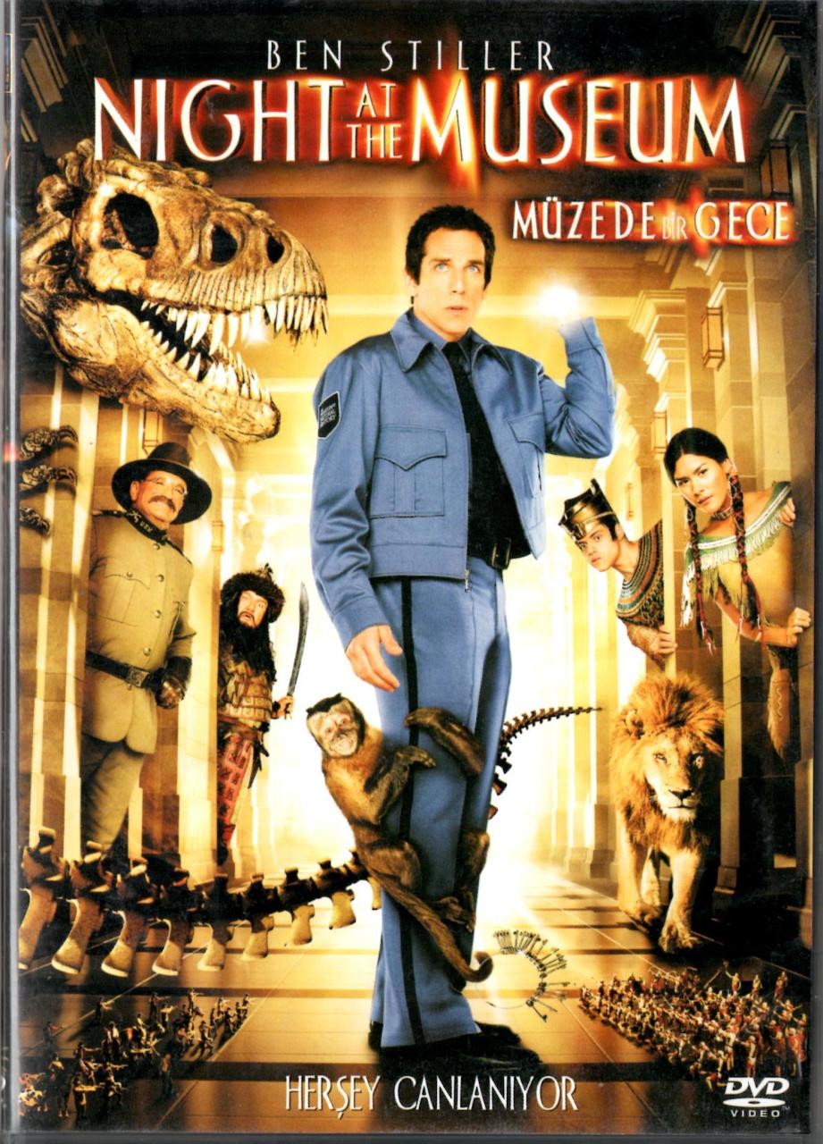 MÜZEDE BİR GECE - NIGHT AT THE MUSEUM - BEN STILLER - DVD 2.EL
