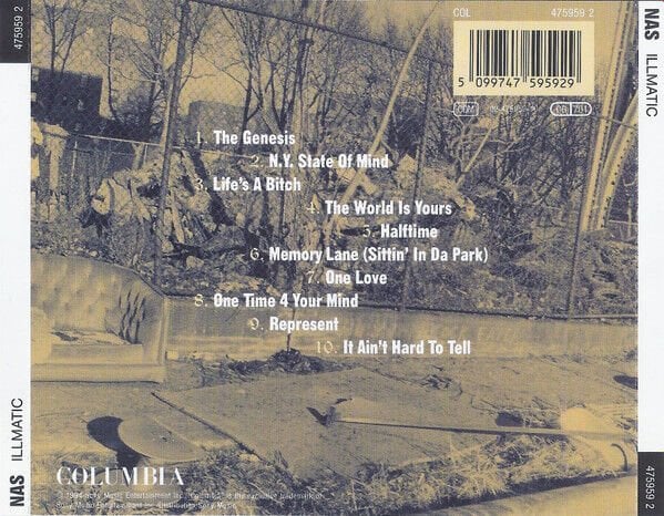 NAS – ILLMATIC (1994) - CD REISSUE JEWEL CASE AMBALAJINDA SIFIR