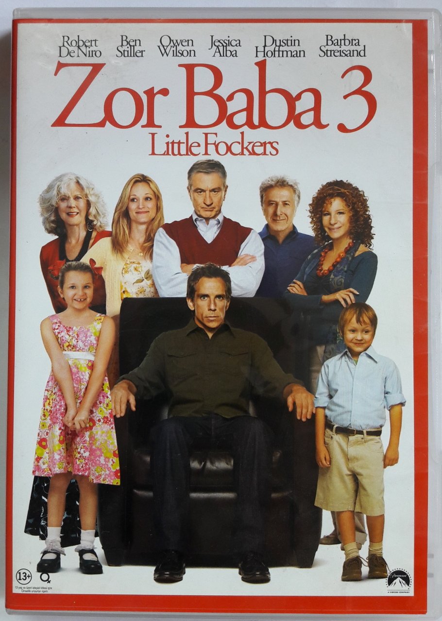 ZOR BABA 3 - LITTLE FOCKERS - ROBERT De NIRO - BEN STILLER - JESSICA ALBA - DUSTIN HOFFMAN - BARBRA STREISAND - DVD 2.EL