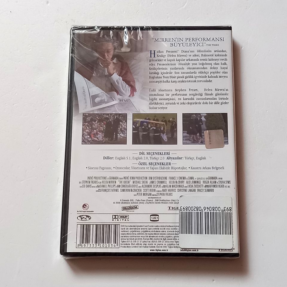 THE QUEEN / KRALİÇE - HELEN MIRREN, MICHAEL SHEEN, JAMES CROMWELL - YÖN.: STEPHEN FREARS - DVD SIFIR