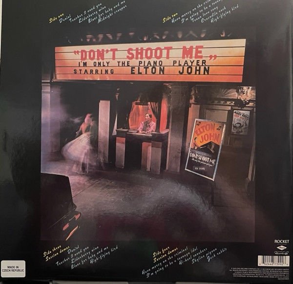 ELTON JOHN - DON'T SHOOT ME I'M ONLY THE PIANO PLAYER (1973) - 2LP 2023 RECORD STORE DAY EDITION RED MARBLE VINYL SIFIR PLAK