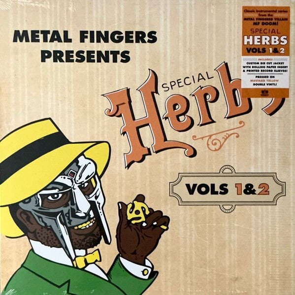 METAL FINGERS (MF DOOM) – SPECIAL HERBS (VOLS 1&2) (2002) - 2LP 2025 REISSUE MUSTARD YELLOW VINYL SIFIR PLAK