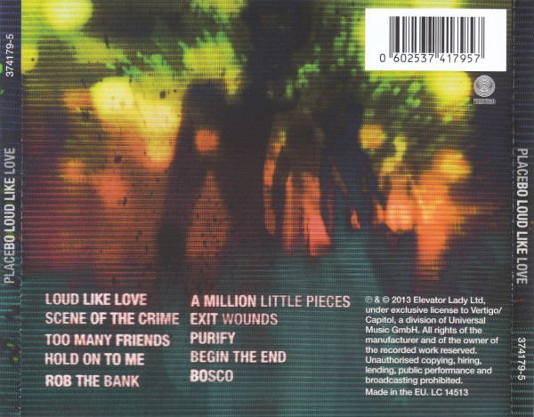 PLACEBO – LOUD LIKE LOVE (2013) - CD AMBALAJINDA SIFIR