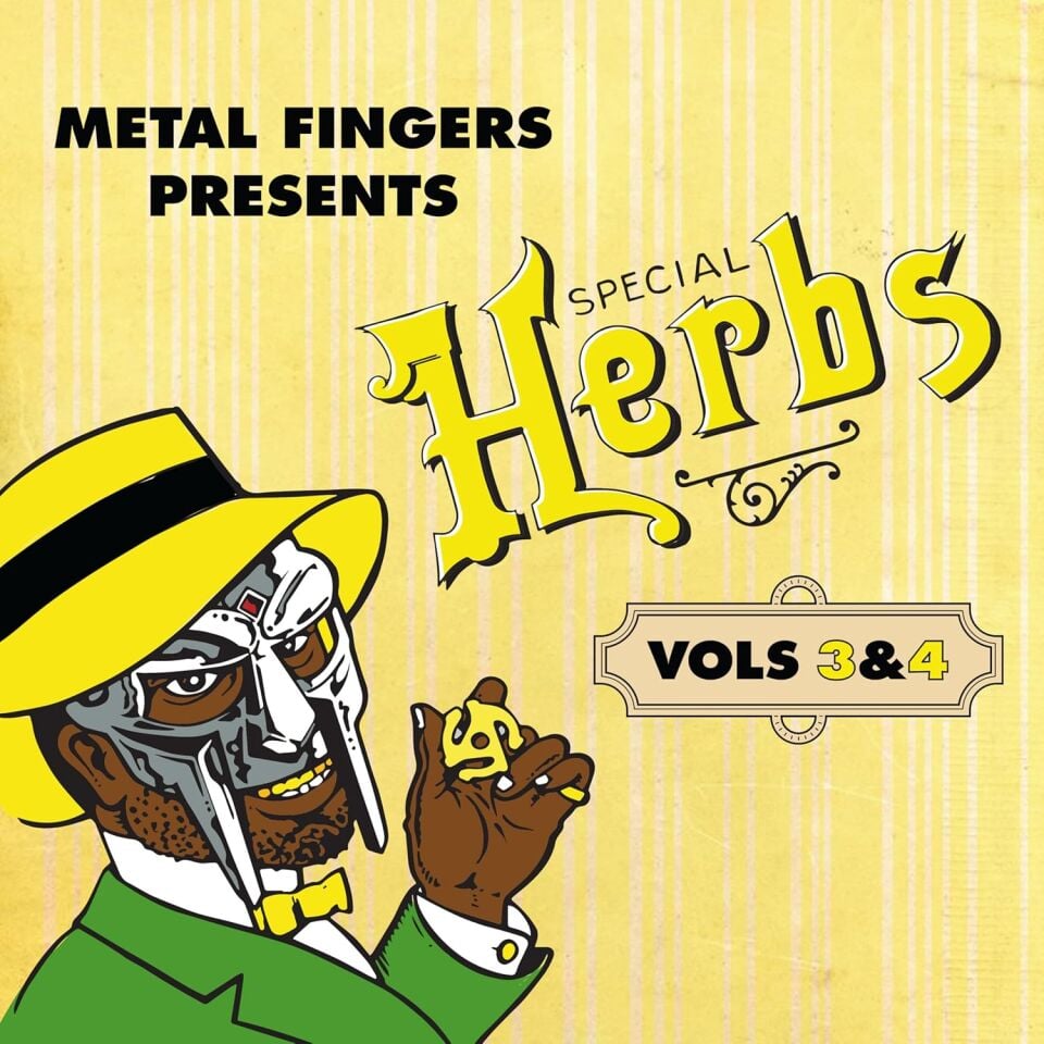 METAL FINGERS (MF DOOM) – SPECIAL HERBS (VOLS 3&4) (2003) - 2LP 2025 REISSUE MUSTARD YELLOW VINYL SIFIR PLAK