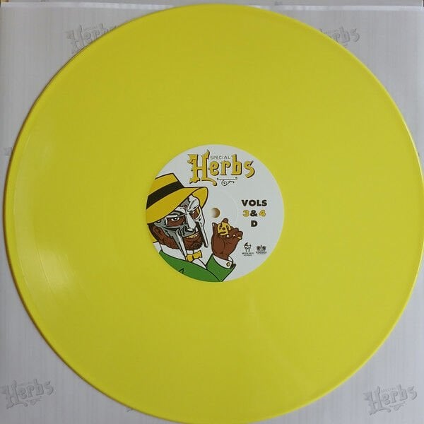 METAL FINGERS (MF DOOM) – SPECIAL HERBS (VOLS 3&4) (2003) - 2LP 2025 REISSUE MUSTARD YELLOW VINYL SIFIR PLAK
