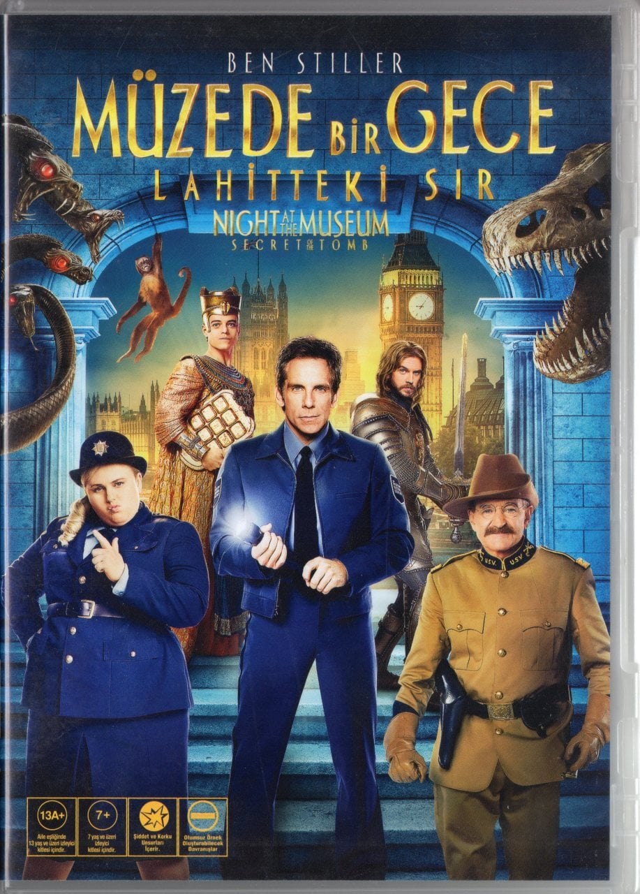 MÜZEDE BİR GECE LAHİTTEKİ SIR - NIGHT AT THE MUSEUM SECRET OF THE TOMB - BEN STILLER - DVD 2.EL