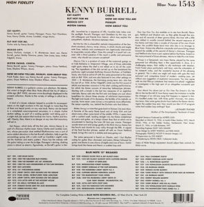 KENNY BURRELL - KENNY BURRELL (1957) - LP BLUE NOTE TONE POET SERIES 180GR 2022 SIFIR PLAK