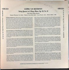 BEETHOVEN: QUARTET NO.14, THE PASCAL STRING QUARTET - PLAK 2.EL