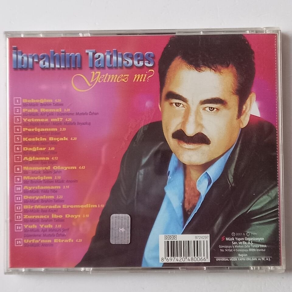 İBRAHIM TATLISES – YETMEZ Mİ? (2001) - CD 2.EL