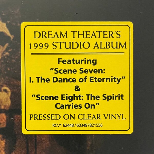 DREAM THEATER – METROPOLIS PT. 2: SCENES FROM A MEMORY (1999) - 2LP 2025 REISSUE REPRESS LIMITED EDITION CLEAR VINYL SIFIR PLAK
