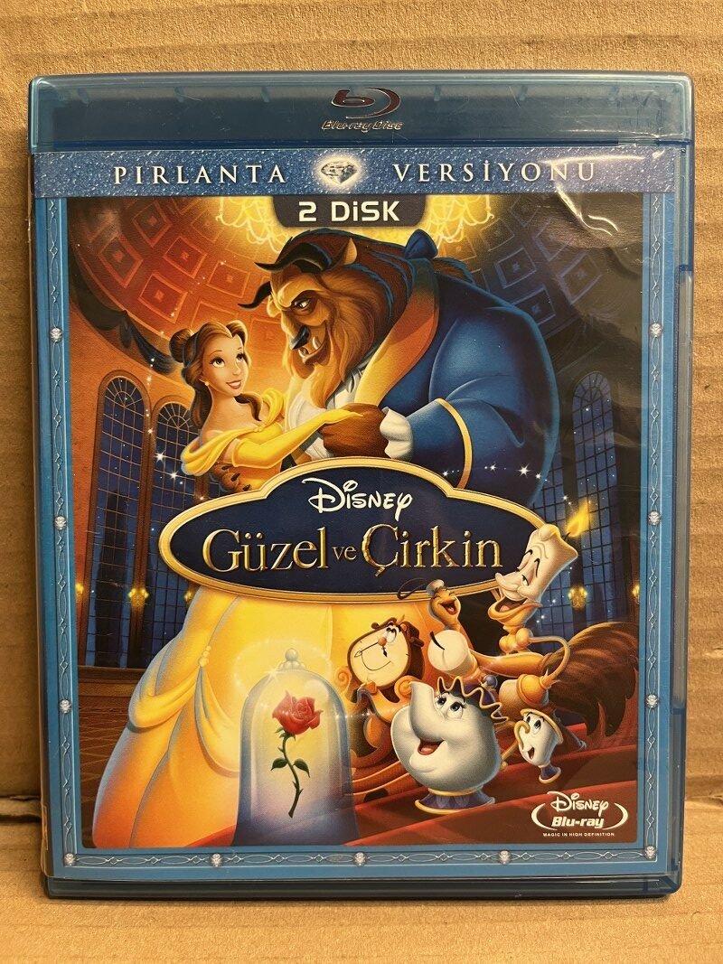 THE BEAUTY AND THE BEAST - GÜZEL VE ÇİRKİN - DISNEY PIRLANTA VERSİYONU - 2 DİSK BLU RAY 2.EL
