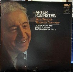 ARTHUR RUBINSTEIN - THREE FAVORITE ROMANTIC CONCERTOS, TCHAIKOVSKY NO.1, GRIEG, RACHMANINOV NO.2 (1971) - 2PLAK 2.EL