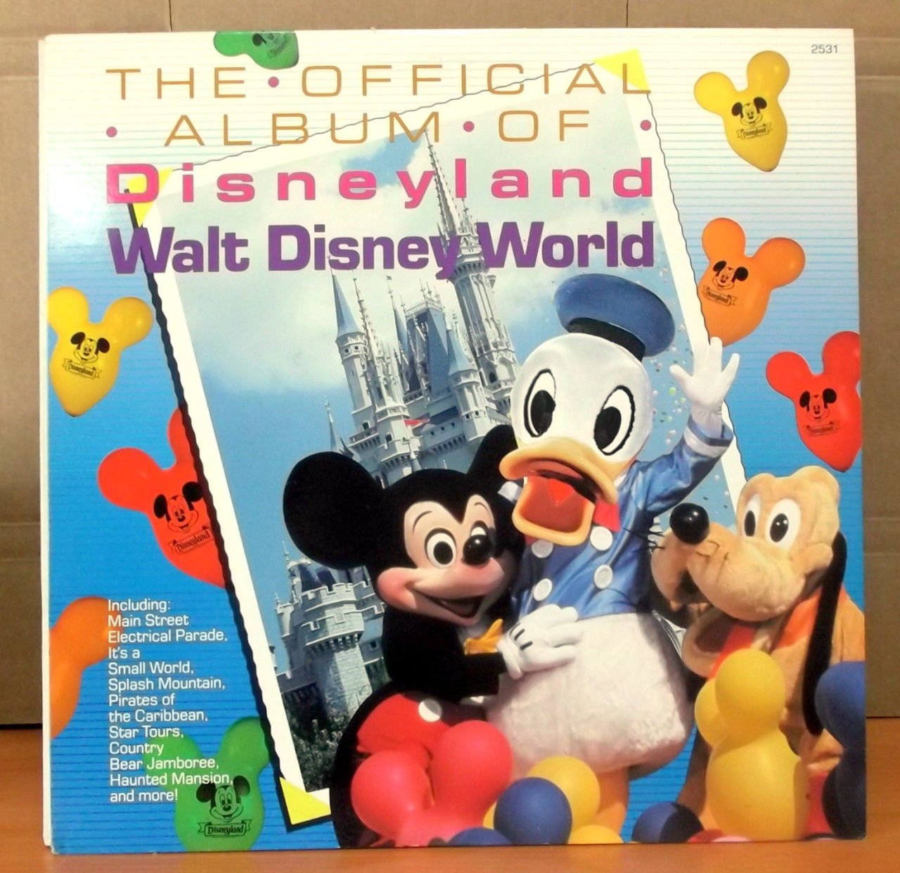 WALT DISNEY WORLD DISNEYLAND OFFICIAL LP 2.EL