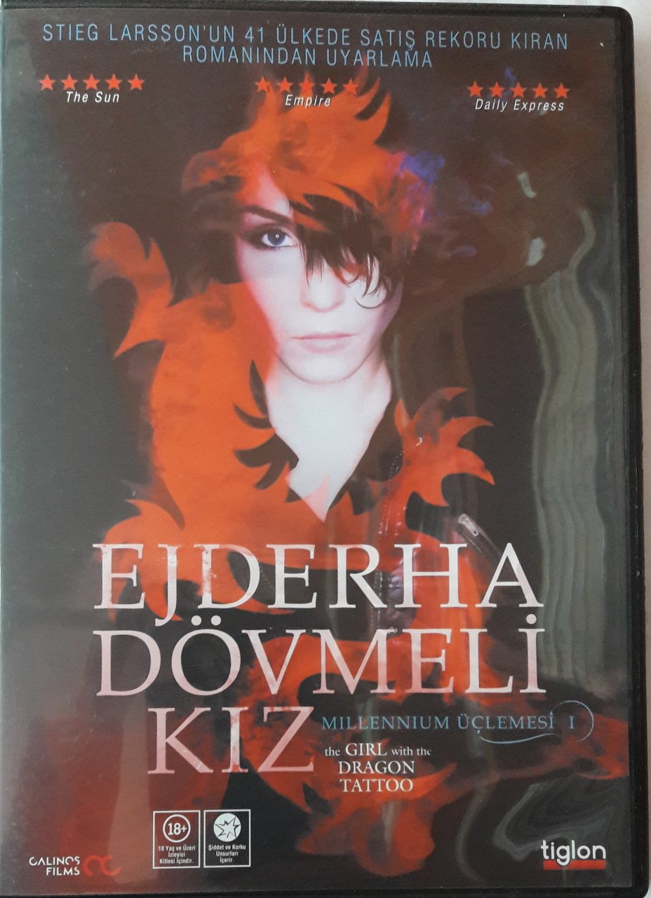 EJDERHA DÖVMELİ KIZ - THE GIRL WITH THE DRAGON TATTOO - NOOMI RAPACE - NIELS ARDEN OPLEV - DVD 2.EL (STIEG LARSSON)