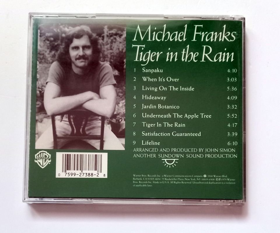 MICHAEL FRANKS – TIGER IN THE RAIN (1979) - CD REISSUE 2.EL