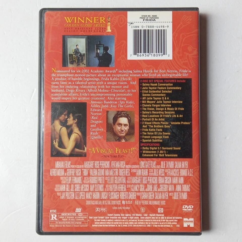 FRIDA - SALMA HAYEK, ALFRED MOUNA, ANTONIO BANDERAS - 2DVD 2.EL 1.BÖLGE