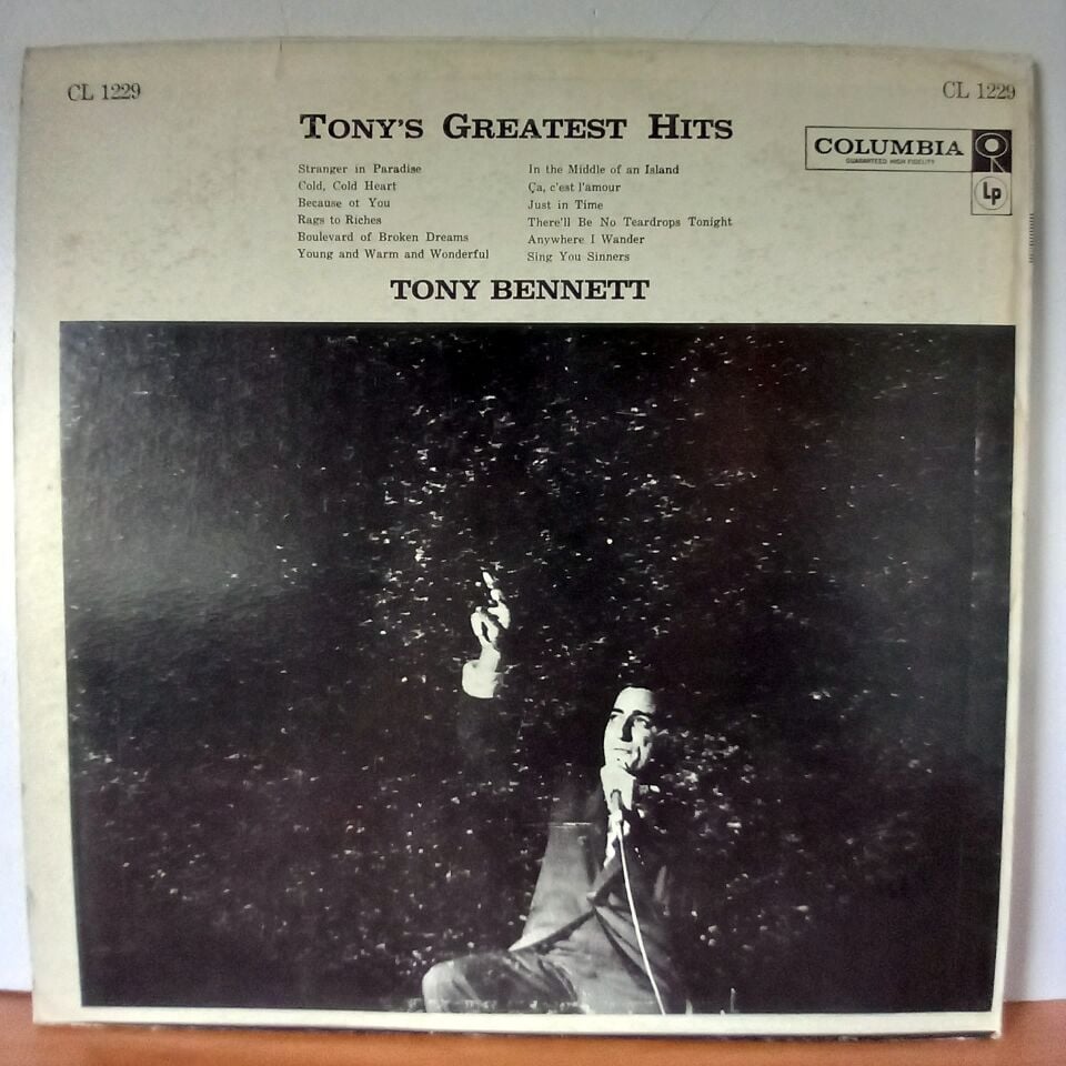 TONY BENNETT – TONY'S GREATEST HITS (1962) - LP 2.EL PLAK