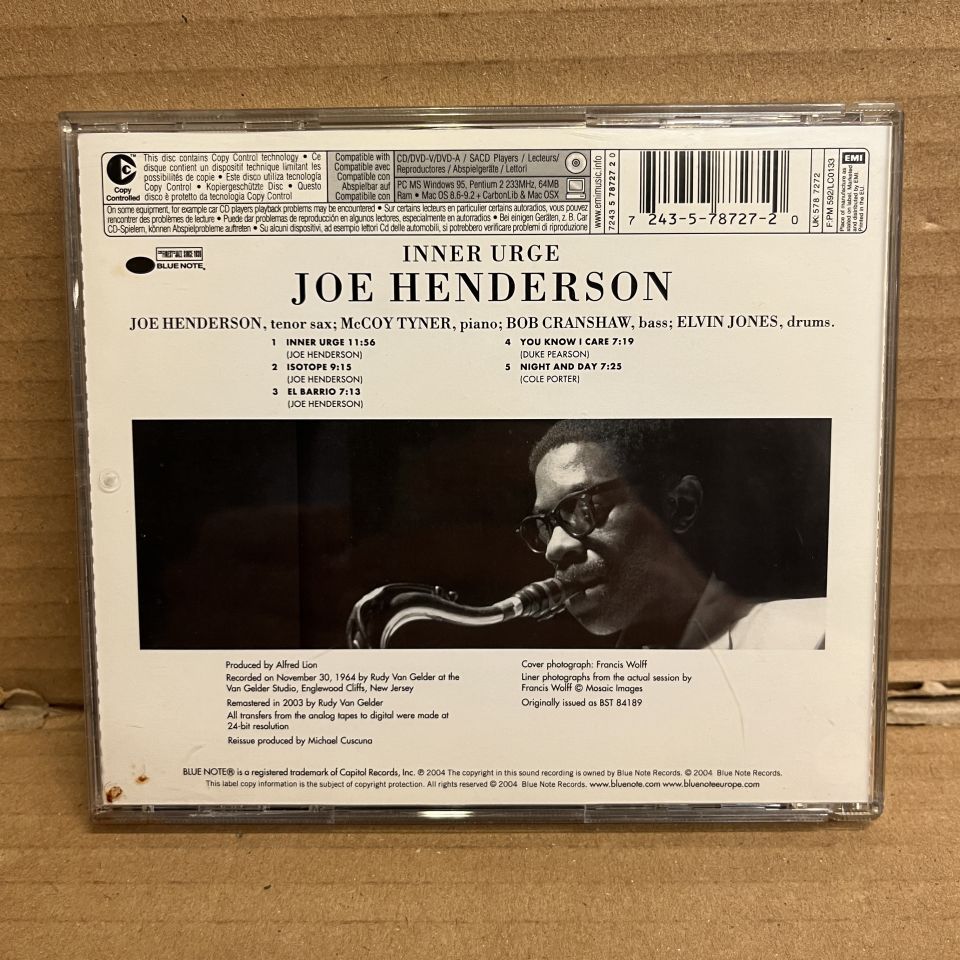 JOE HENDERSON – INNER URGE (1964) - CD 2.EL