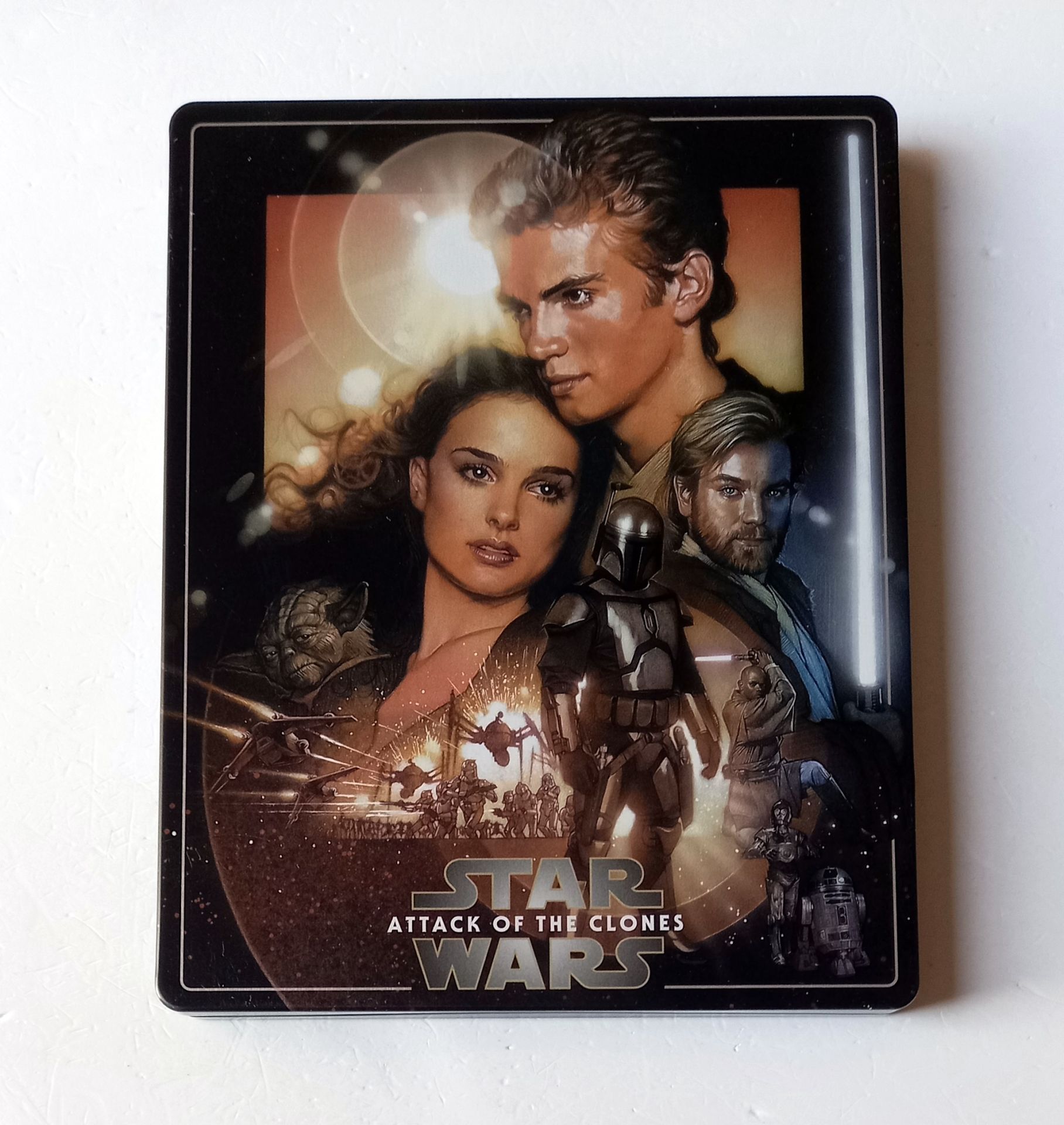 STAR WARS: EPISODE II ATTACK OF THE CLONES - HAYDEN CHRISTENSEN, NATALIE PORTMAN, EWAN MCGREGOR  - YÖN.: GEORGE LUCAS - 2BLU-RAY STEELBOOK METAL KUTU 2.EL