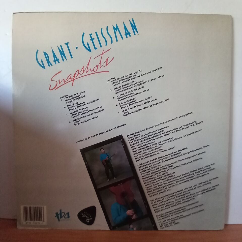 GRANT GEISSMAN – SNAPSHOTS (1987) - LP 2.EL PLAK