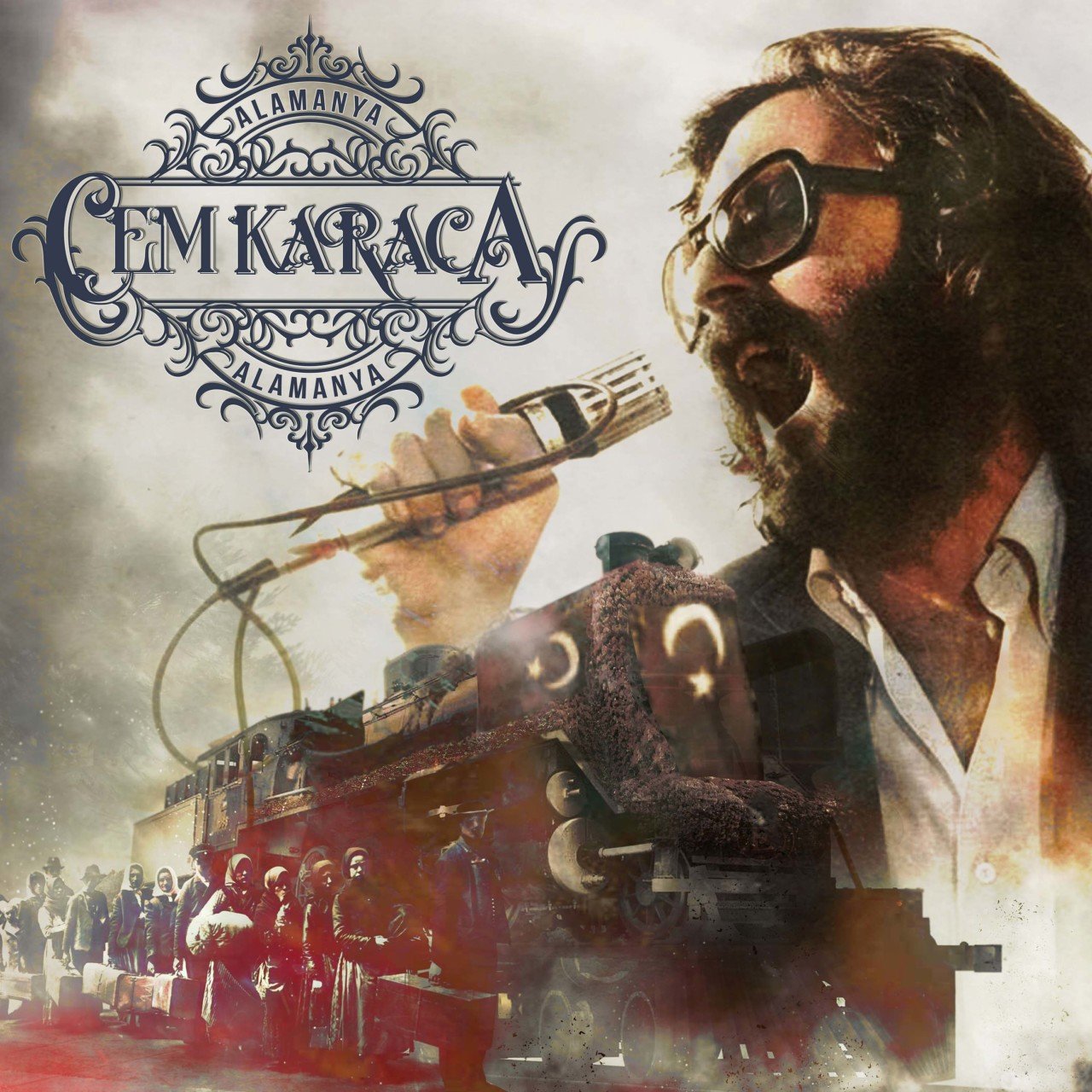 CEM KARACA - ALAMANYA  - LP COMPILATION  CEMALİM ÇANAKKALE İÇİNDE HASRET 2021 BASIM SIFIR PLAK