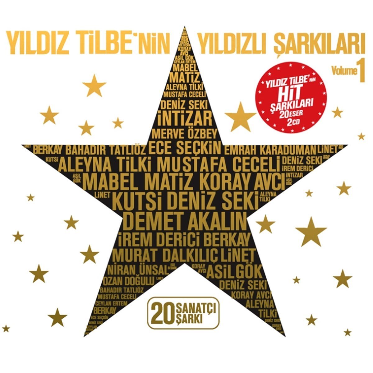 ÇEŞİTLİ SANATÇILAR - YILDIZ TİLBE'NİN YILDIZLI ŞARKILARI VOL 1 - 2CD DIGIPACK 2.EL