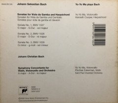 YO-YO MA - PLAYS BACH (2001) - CD 2.EL