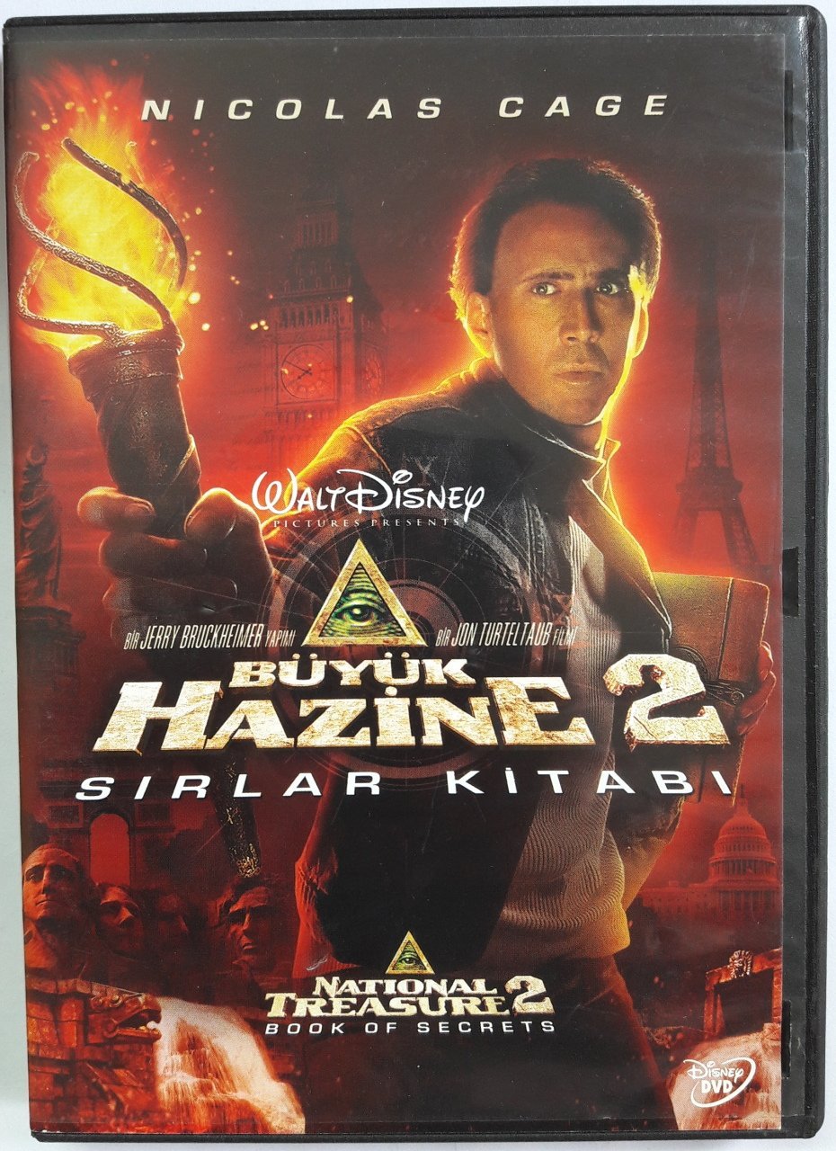 BÜYÜK HAZİNE 2 SIRLAR KİTABI - NATIONAL TREASURE 2 BOOK OF SECRETS - NICOLAS CAGE - DVD 2.EL