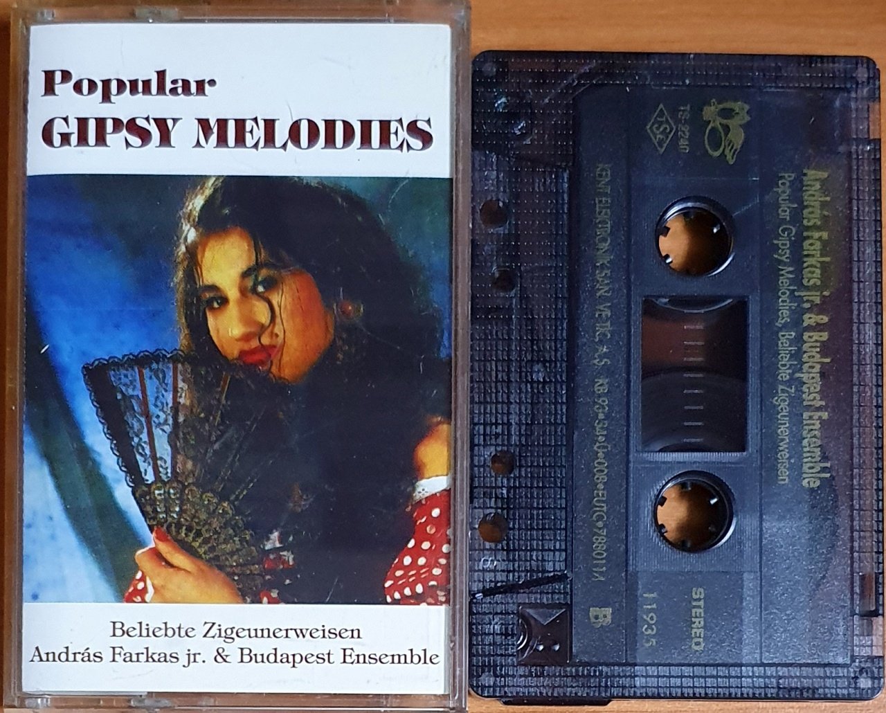 POPULAR GIPSY MELODIES / BELIEBTE ZIGUENERWEISEN, ANDRAS FARKAS JR. & BUDAPEST ENSEMBLE (1993) - KASET KENT 2.EL
