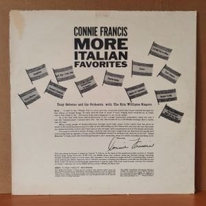 CONNIE FRANCIS - MORE ITALIAN FAVORITES (1960) - LP 2.EL PLAK