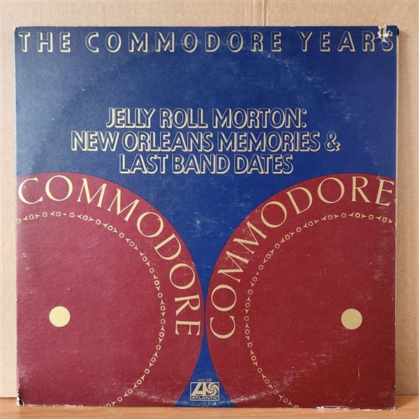 JELLY ROLL MORTON - NEW ORLEANS MEMORIES & LAST BAND DATES (1973) - 2LP 2.EL PLAK