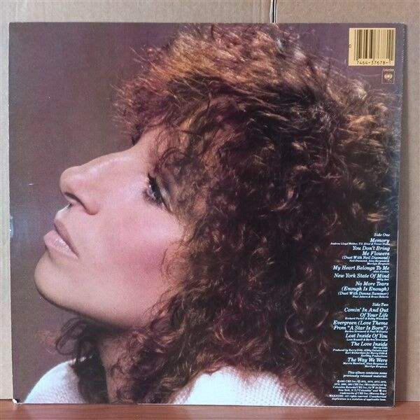 BARBRA STREISAND - MEMORIES (1981) - LP 2.EL PLAK