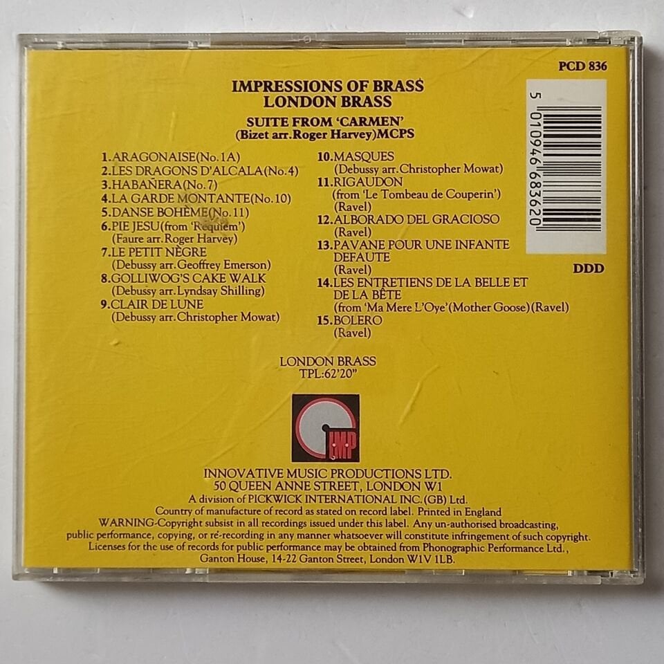 LONDON BRASS – IMPRESSIONS OF BRASS (1987) - CD 2.EL