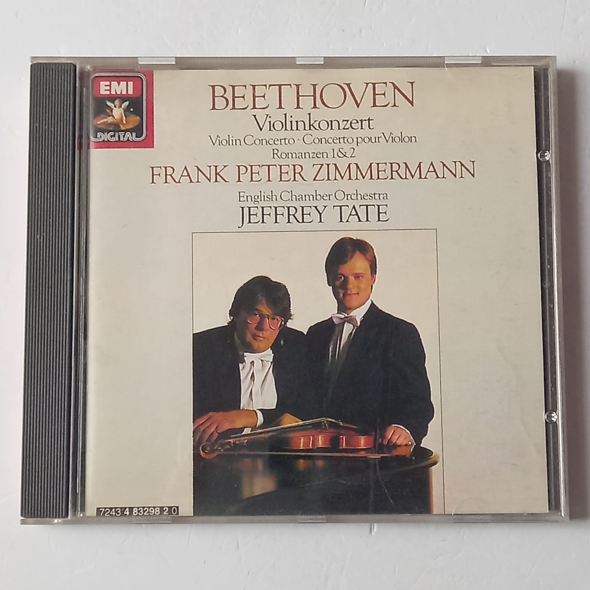 BEETHOVEN: VIOLINKONZERT, ROMANZEN - FRANK PETER ZIMMERMANN, ENGLISH CHAMBER ORCHESTRA, JEFFREY TATE (1988) - CD REISSUE 2.EL