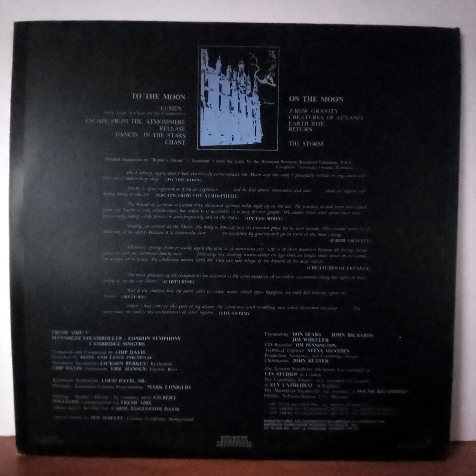 FRESH AIRE V / MANNHEIM STEAMROLLER, CAMBRIDGE SINGERS, LONDON SYMPHONY (1983) - LP 2.EL PLAK