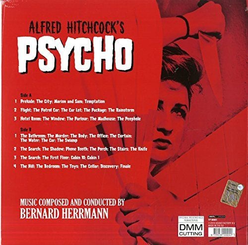 PSYCHO- SOUNDTRACK MUSIC BY BERNARD HERRMANN (1960) - LP 180GR 2015 EDITION SIFIR PLAK