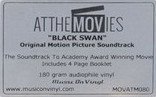 BLACK SWAN - SOUNDTRACK (2010) - CLINT MANSELL - PLAK SIFIR