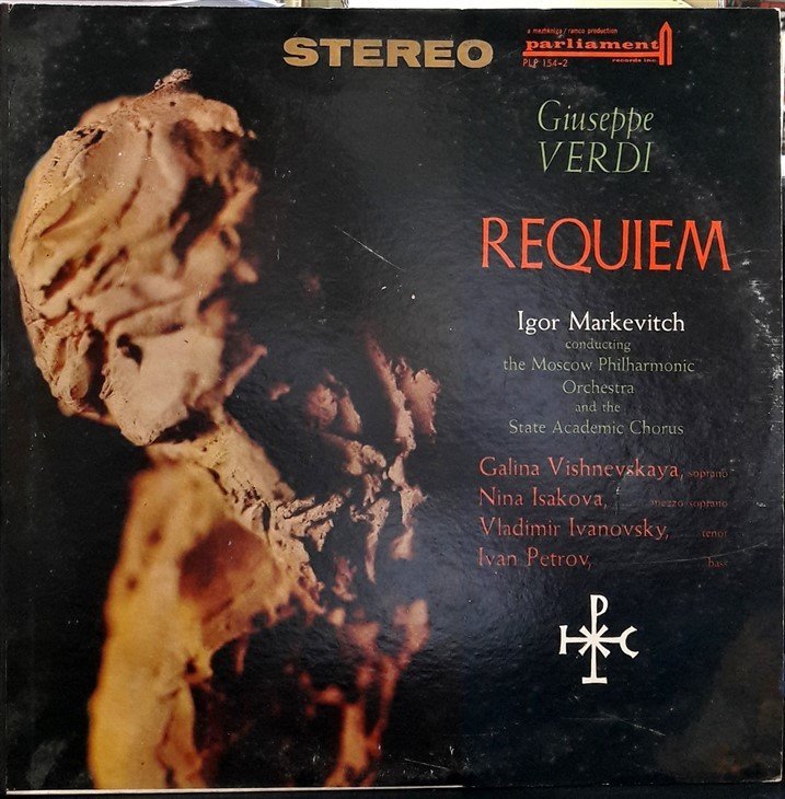 VERDI: REQUIEM, MOSCOW PHILHARMONIC ORCHESTRA, IGOR MARKEVITCH (1961) - 2PLAK 2.EL