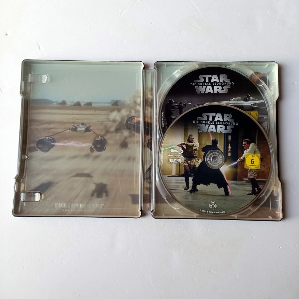 STAR WARS: EPISODE I THE PHANTOM MENACE -  NATALIE PORTMAN, LIAM NEESON, EWAN MCGREGOR  - YÖN.: GEORGE LUCAS - 2BLU-RAY STEELBOOK METAL KUTU 2.EL