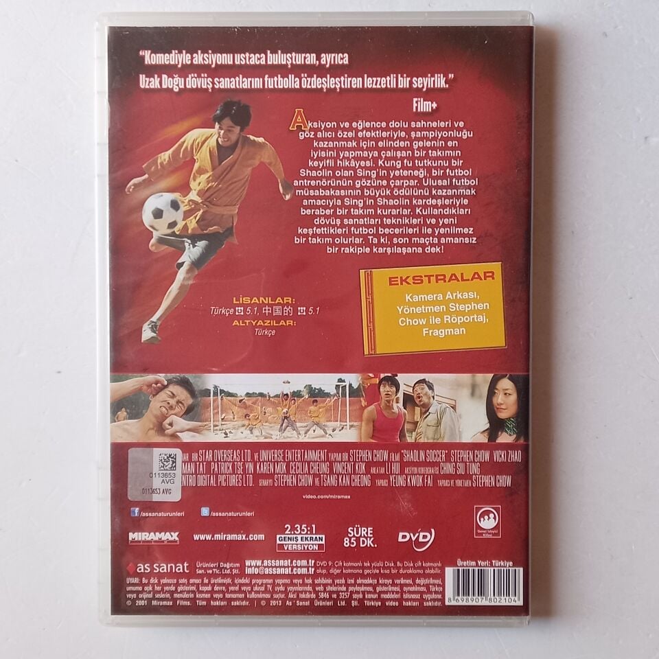 SHAOLIN FUTBOLU / SHAOLIN SOCCER - STEPHEN CHOW - DVD 2.EL