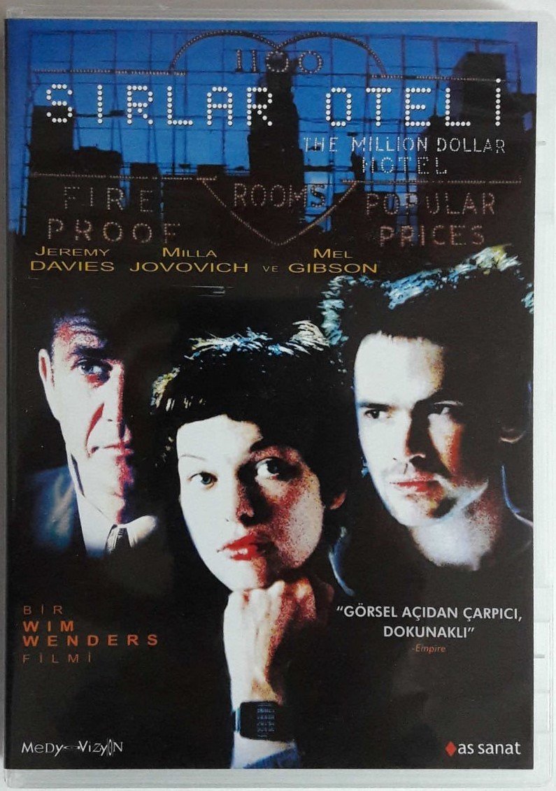 SIRLAR OTELİ - THE MILLION DOLLAR HOTEL - MEL GIBSON - JEREMY DAVIES - MILLA JOVOVICH - WIM WENDERS - DVD 2.EL
