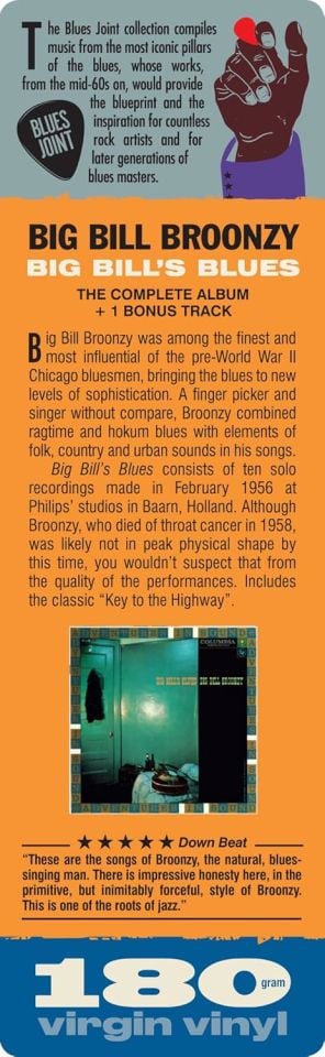 BIG BILL BROONZY - BIG BILL'S BLUES (1956) - LP 180GR 2023 EDITION SIFIR PLAK